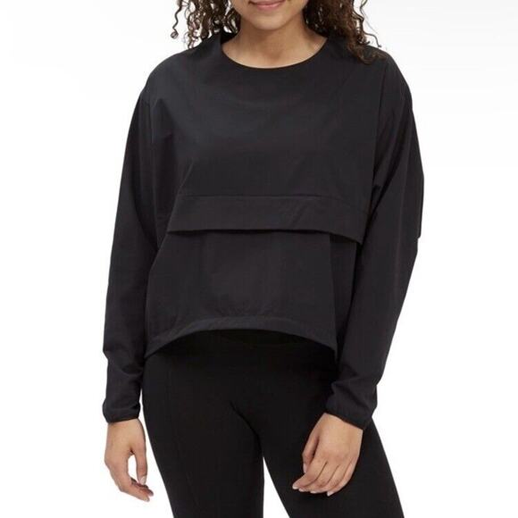 Arc’teryx Women's Contenta Pullover Cropped Light Weight Top Black - Picture 4 of 15